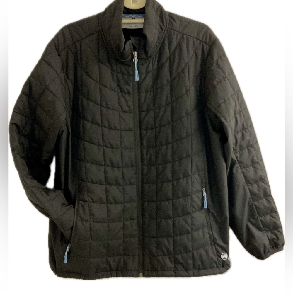 Wind River UNISEX Black with Blue Accents  Light Weight Quilted Puffer   jacket.
